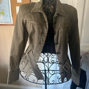 Millard Fillmore’s Women’s Field and Artillery Olive colored Bomber Jacket